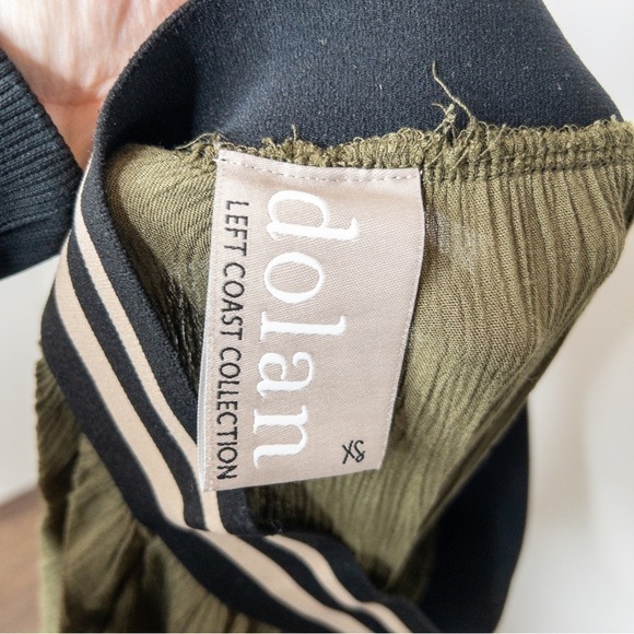 Anthropologie Dolan Womens Size XS Wide Leg Cropped Gaucho Pants Olive Green - Picture 8 of 12